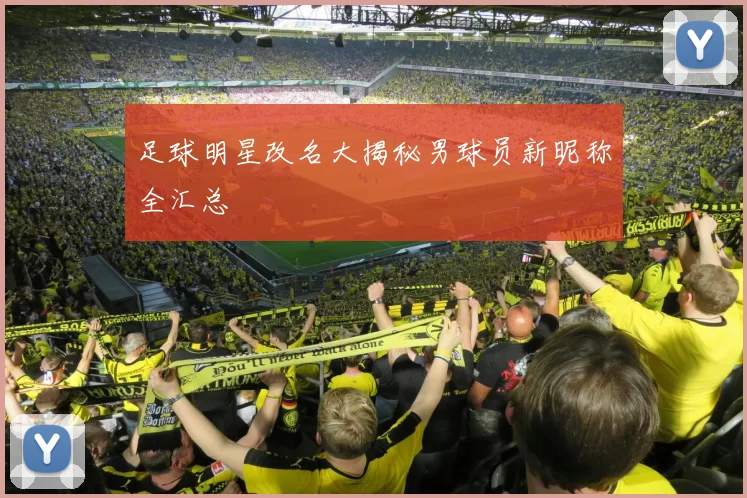 足球明星改名大揭秘男球员新昵称全汇总